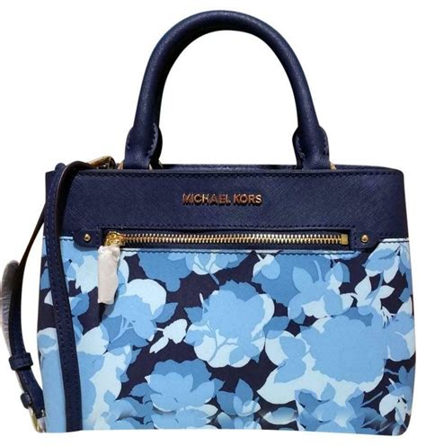 michael kors blue flower bag|Michael Kors navy crossbody bag.